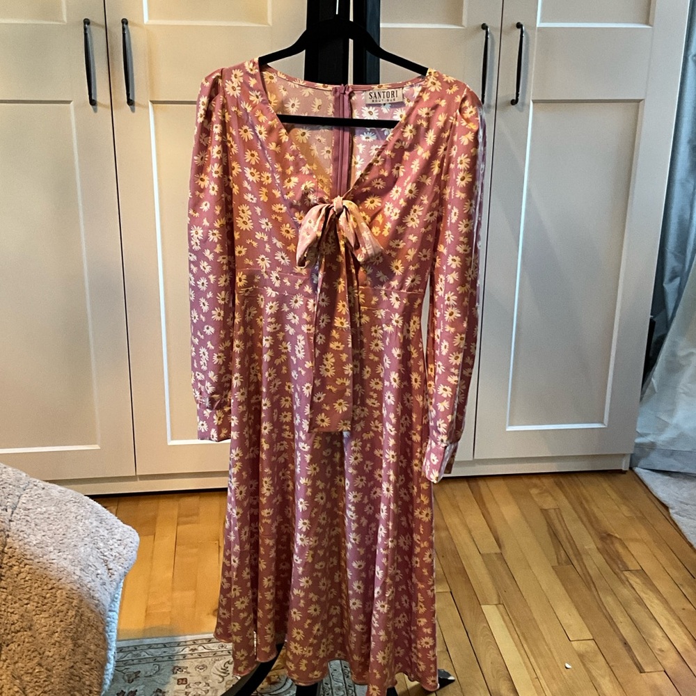 Sandro Pink Floral Maxi Dress